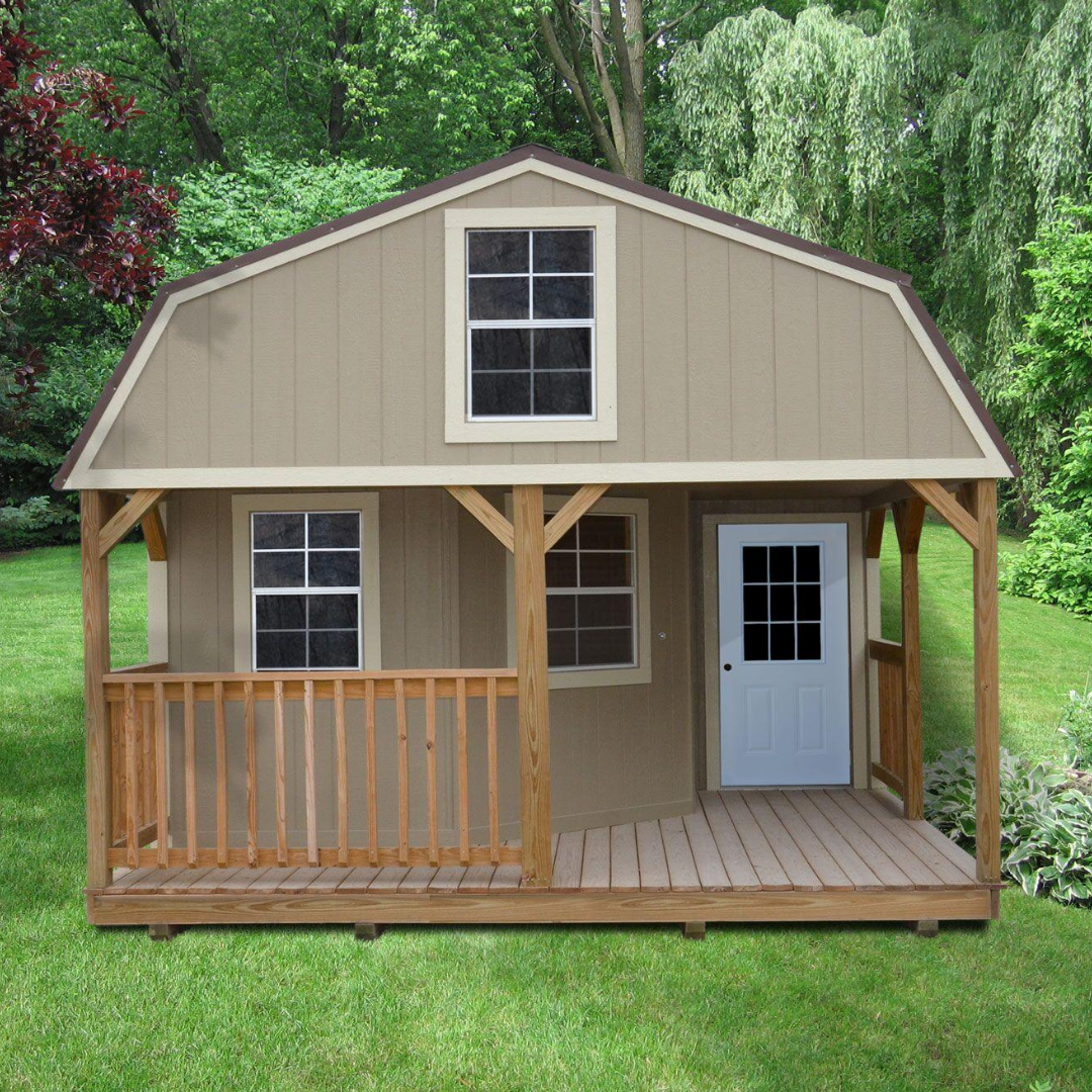 TGPS_Cabin_deluxe_lofted - The Garden Post Sheds Cabin Deluxe Lofted